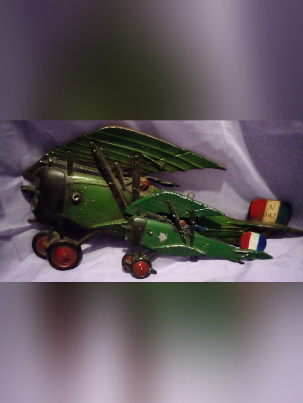 Vintage Sexton Airplane Decor Metal Planes Wall Hangers 2 Pieces Aviation